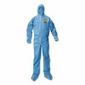 Kleenguard A20 Breathable Particle Protection Coveralls, Large, Blue, 24PK 58523